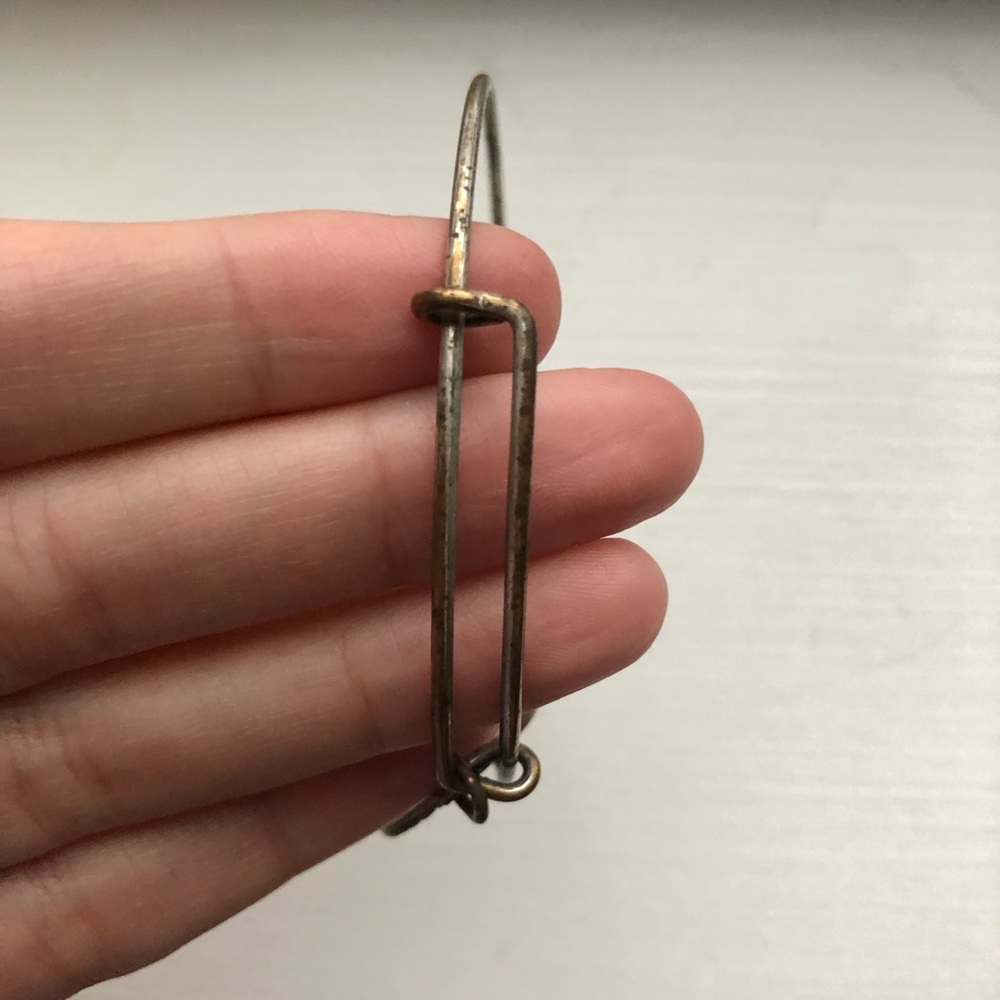Silver Alex and Ani Daughter charm bangle bracelet - Picture 4 of 6